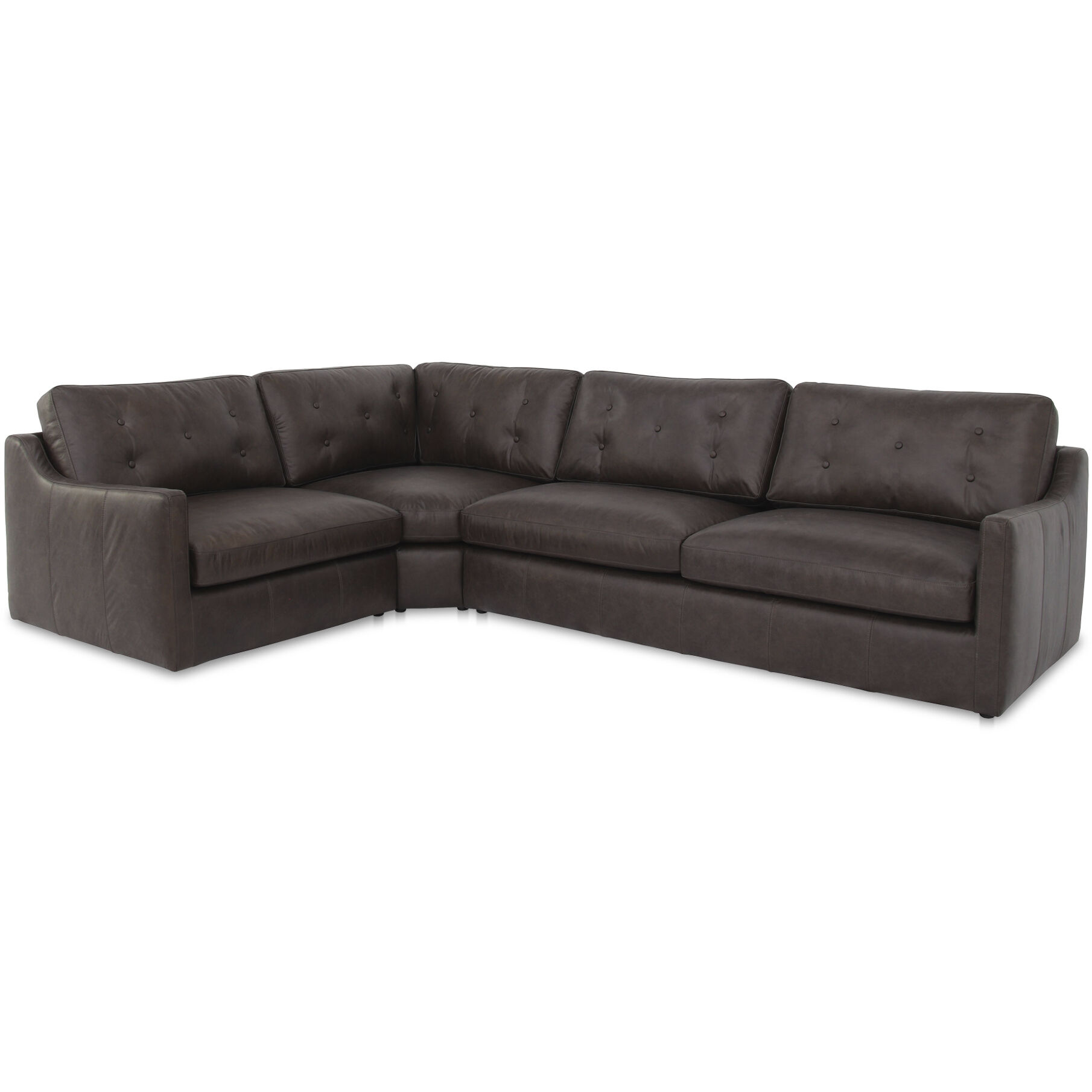 Thurlow Brown Left Modular Sectional, 3 Piece